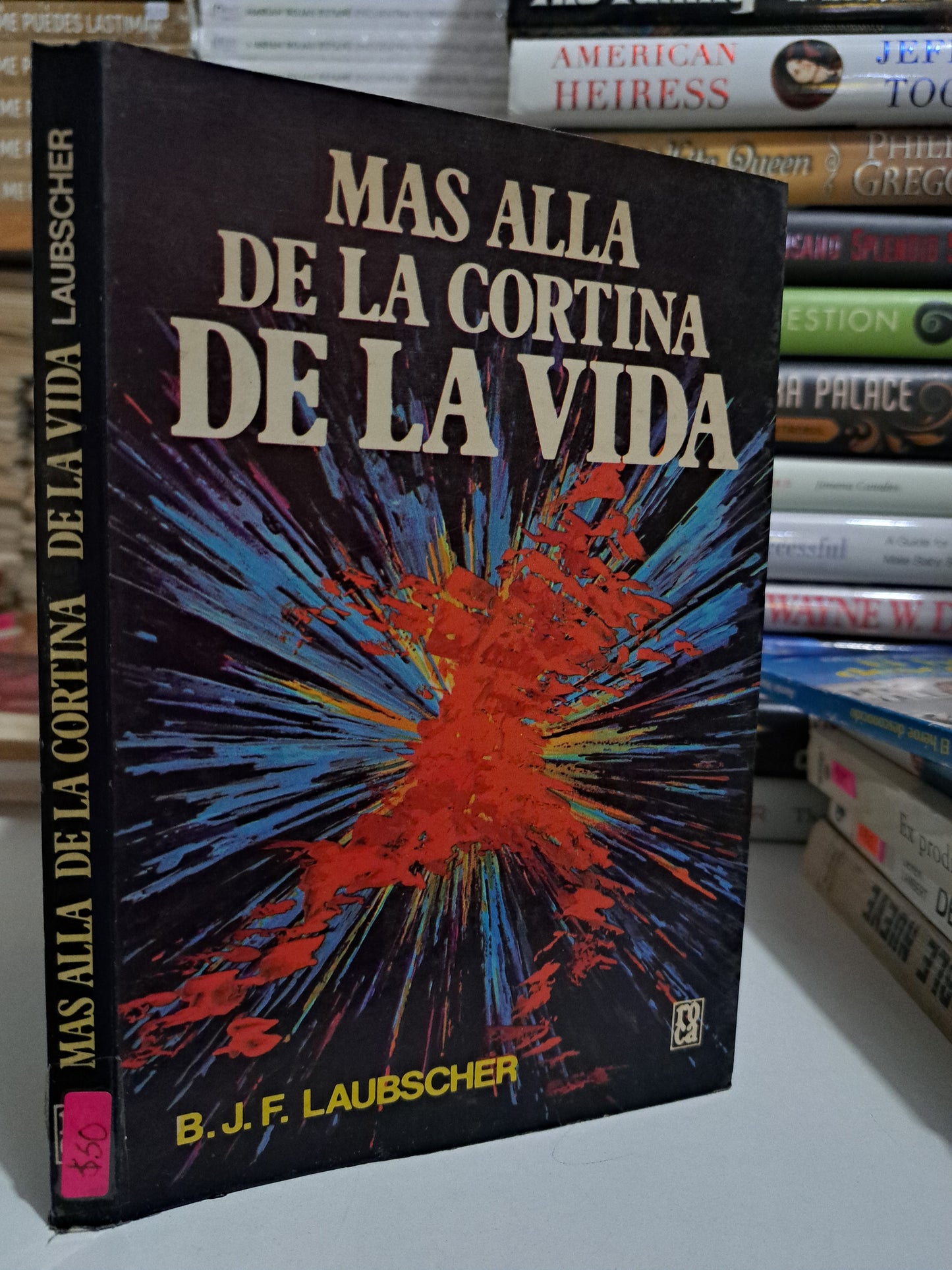 MÁS ALLÁ DE LA CORTINA DE LA VIDA B.J.F LAUBSCHER USADO NOVELA JUÁREZ