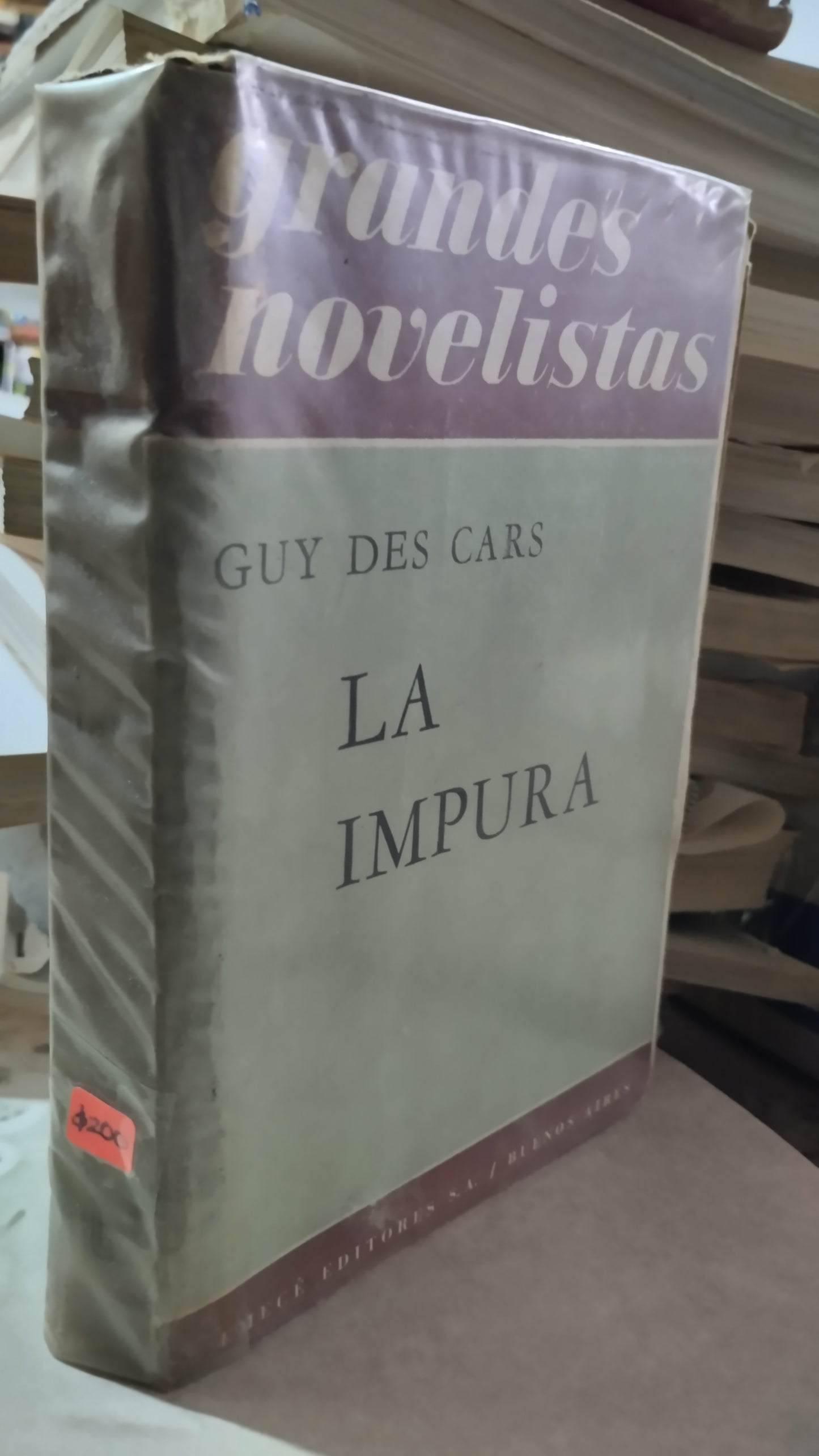 LA IMPURA POR GUY DES CARS LIBRO USADO ANTIGUO ALDAMA