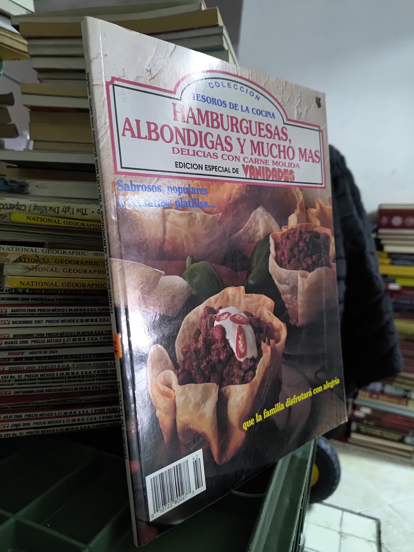 TESOROS DE LA COCINA HAMBURGUESAS ALBONDIGAS Y MUCHO MAS POR EDITORIAL VANIDADES USADO COCINA JUAREZ 515