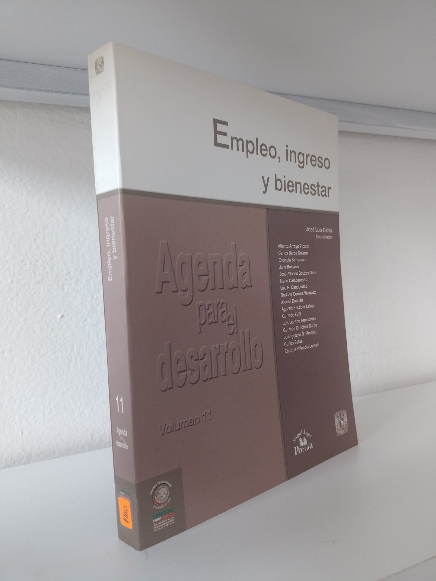 AGENDA PARA EL DESARROLLO VOLUMEN 11 EMPLEO INGRESO Y BIENESTAR POR JOSE LUIS CALVA USADO POLITICA JUAREZ 515