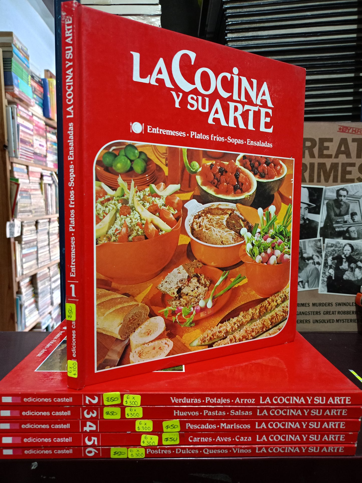 ENCICLOPEDIA LA COCINA Y SU ARTE 6 TOMOS USADO COCINA LITERARIO 305