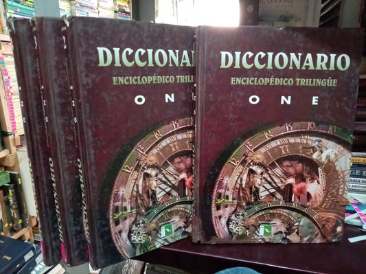 DICCIONARIO ENCICLOPEDICO TRILINGUE ONE USADO IDIOMAS LITERARIO 305