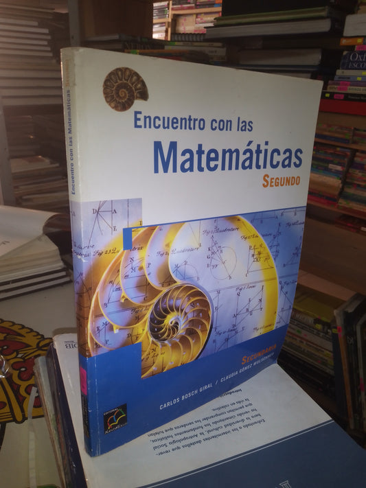 ENCUENTRO CON LAS MATEMÁTICAS SEGUNDO SECUNDARIA (VARIOS AUTORES) USADO MATEMÁTICAS LITERARIO 207