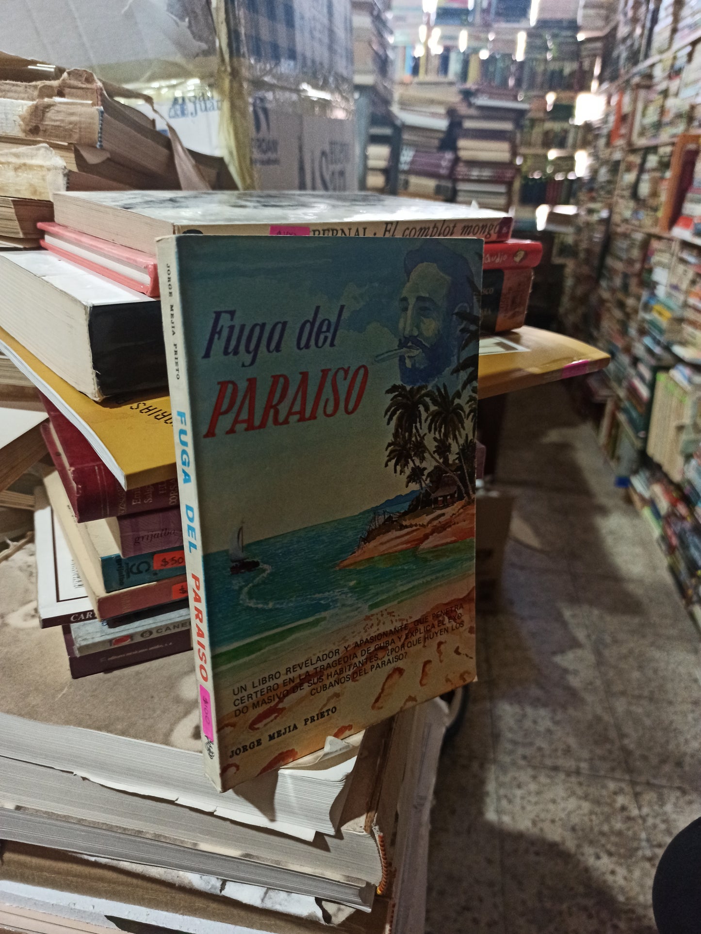 FUGA DEL PARAISO POR JORGE MEJIA PRIETO USADO NOVELAS ALDAMA