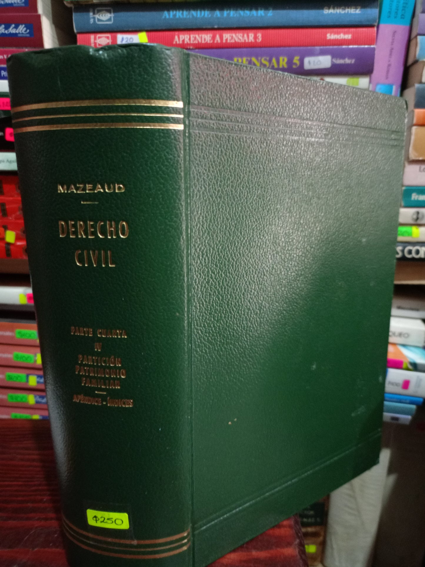 LECCIONES DE DERECHO CIVIL POR MAZEAUD USADO DERECHO LITERARIO 305