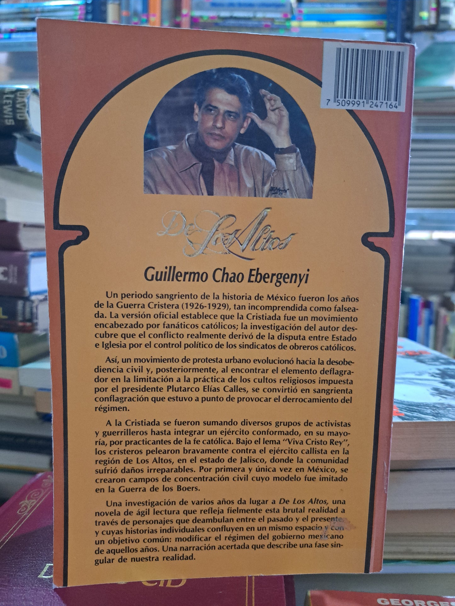 DE LOS ALTOS GUILLERMO CHAO EBERGENYI USADO NOVELAS ALDAMA
