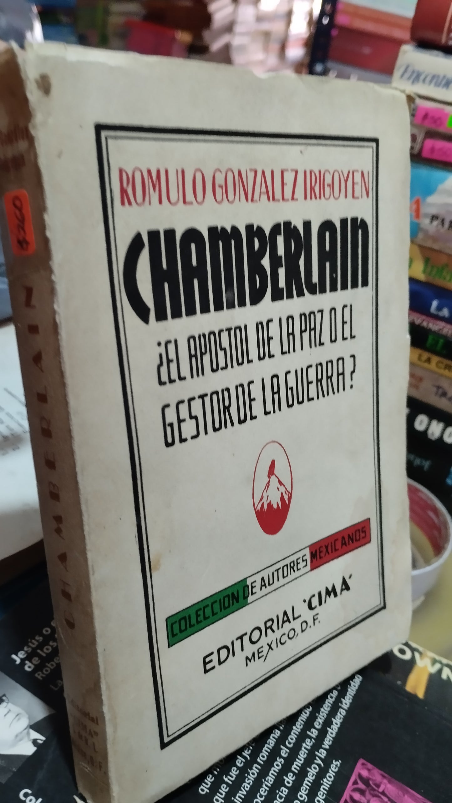 CHAMBERLAIN POR ROMULO GONZALEZ IRIGOYEN LIBRO USADO ANTIGUO ALDAMA