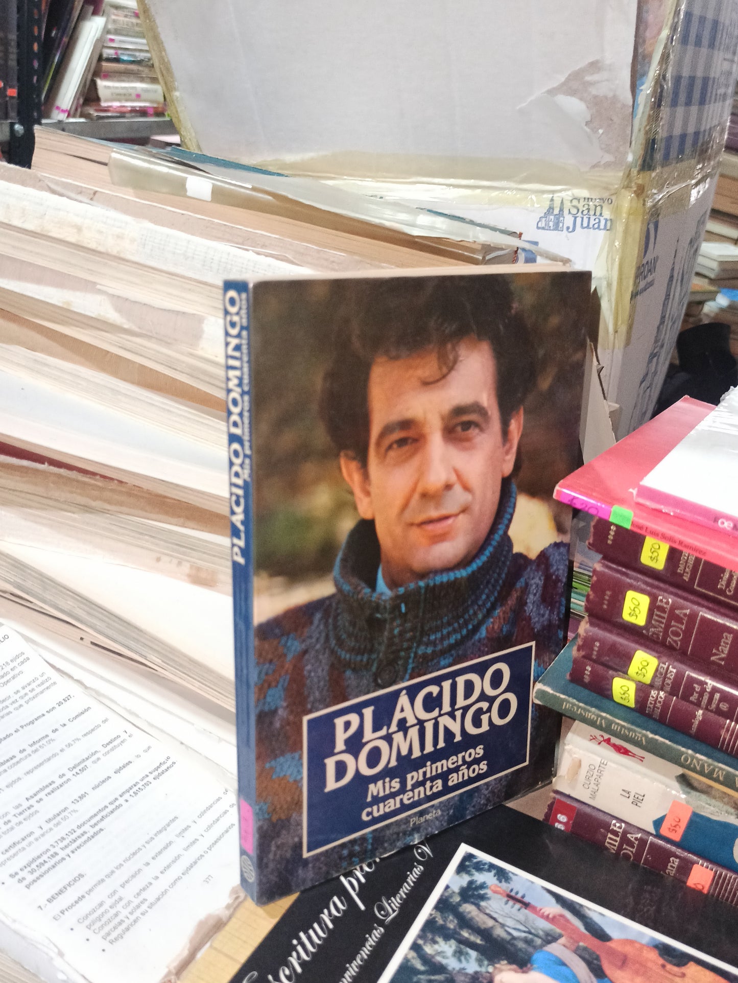 PLACIDO DOMINGO MIS PRIMEROS CUARENTA AÑOS POR MIGUEL ALEMAN VELASCO USADO NOVELAS ALDAMA