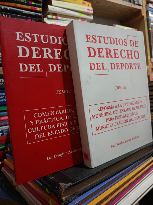 ESTUDIOS DE DERECHO DEL DEPORTE POR CRISOFORO ZARATE MACHUCA USADO DERECHO JUAREZ 515