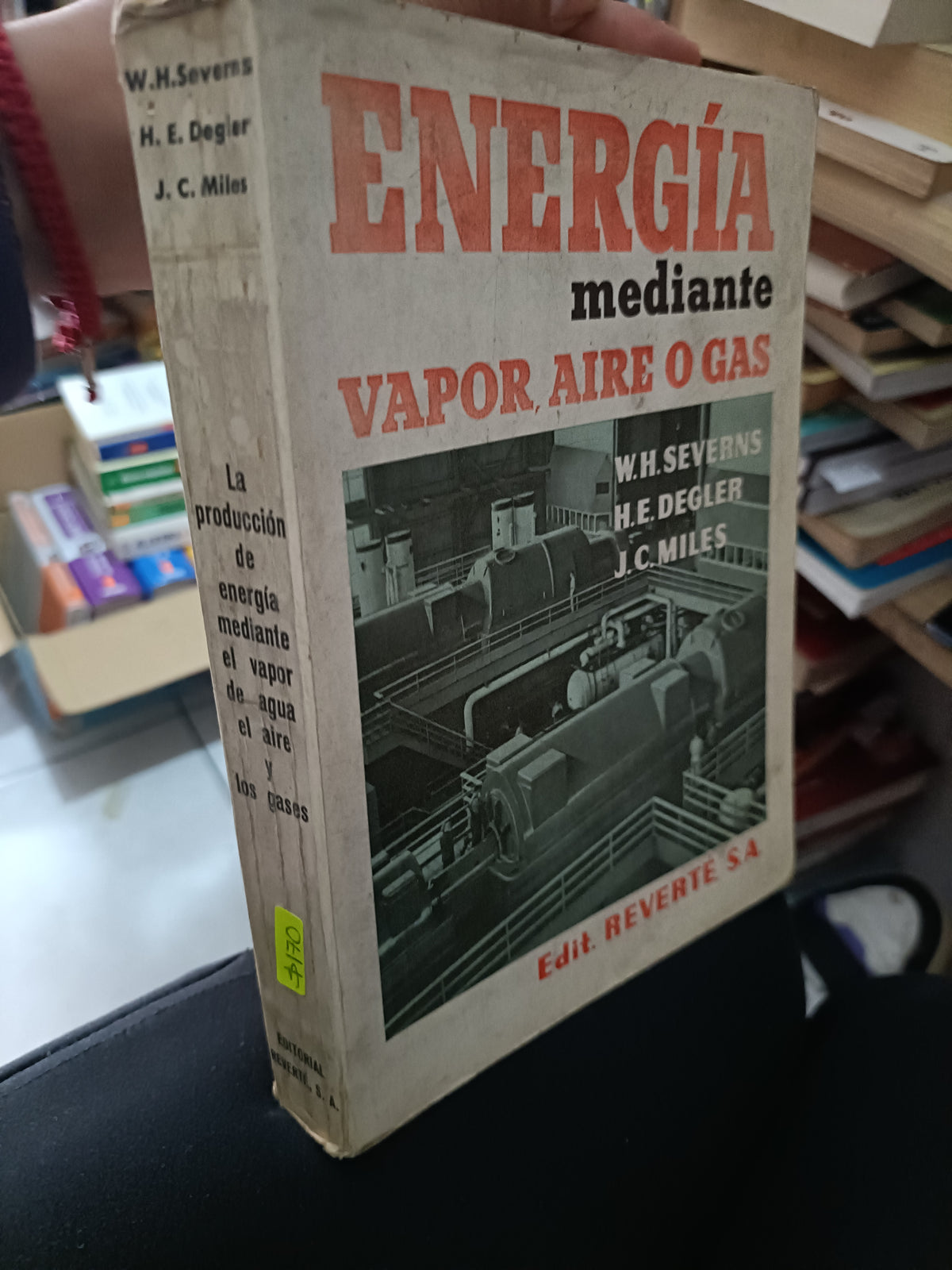ENERGIA MEDIANTE VAPOR AIRE O GAS POR W H SWVWRBS HELE DEGLER USADO MATEMÁTICAS LITERARIO 305