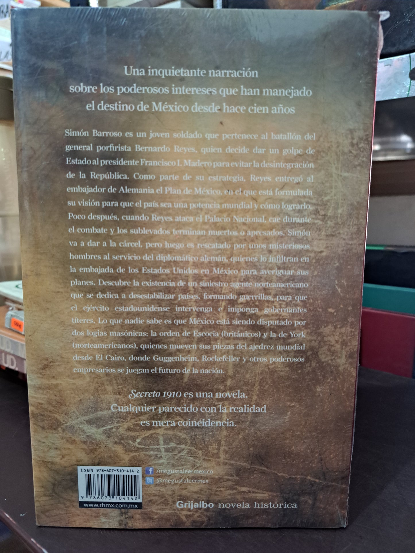 SECRETO 1910 LEOPOLDO MENDIVIL LOPEZ NUEVO LIBROS NUEVOS LITERARIO 305