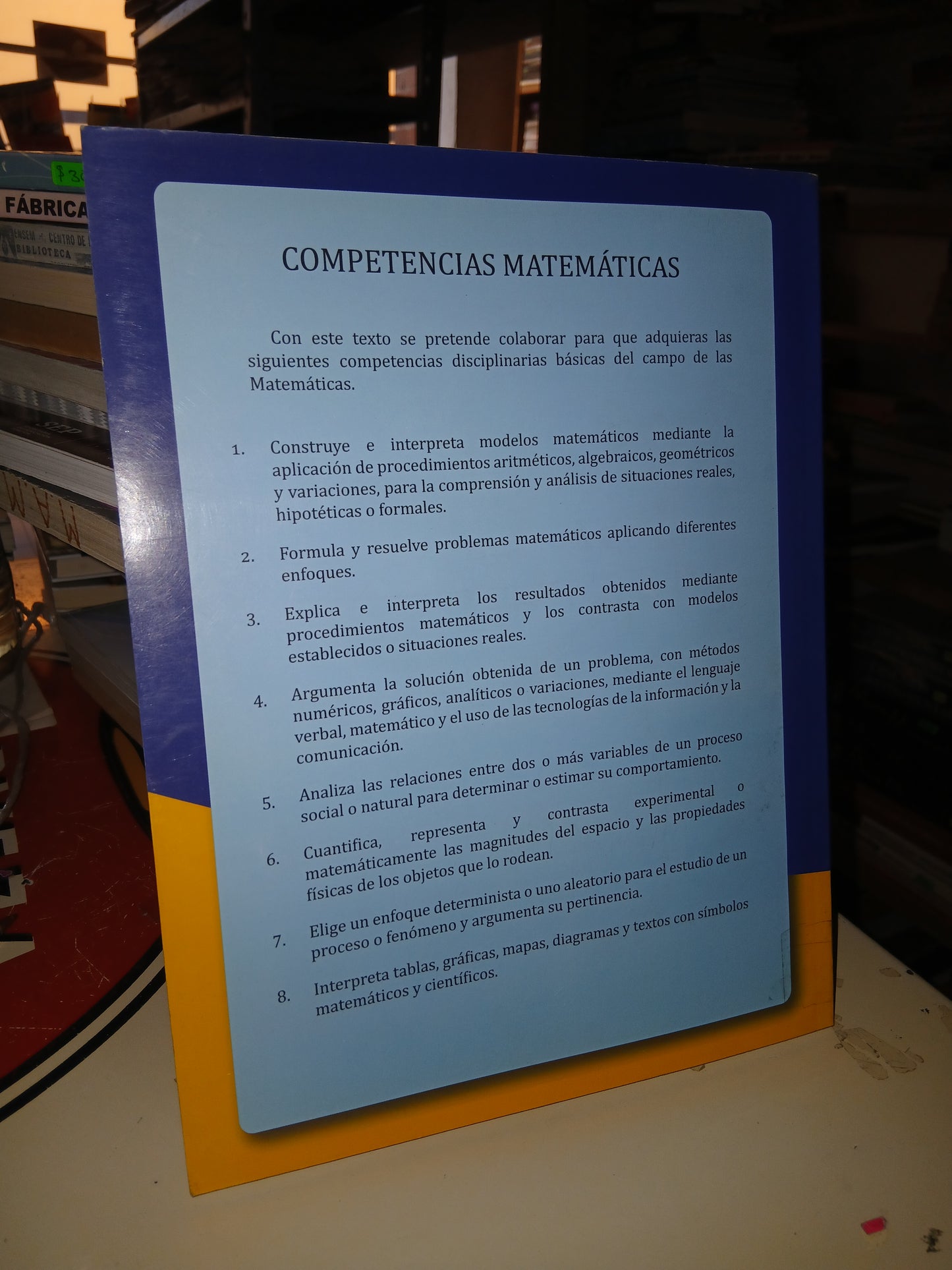 MATEMÁTICAS 1 (BACHILLERATO) POR FIDEL SÁNCHEZ SANDOVAL USADO MATEMÁTICAS LITERARIO 207