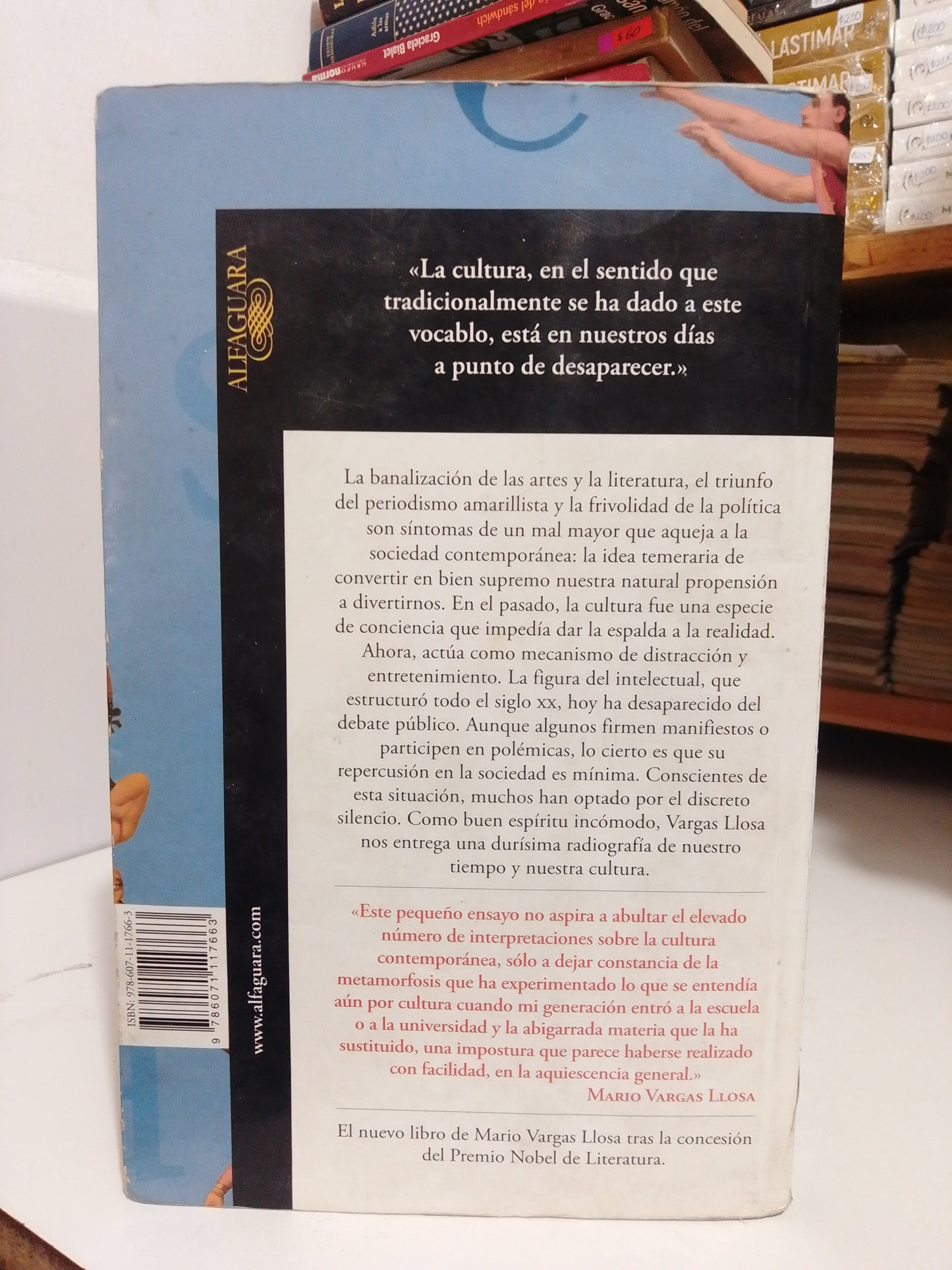 LA CIVILIZACIÓN DEL ESPECTACULO POR MARIO VARGAS LLOSA USADO NOVELA JUAREZ