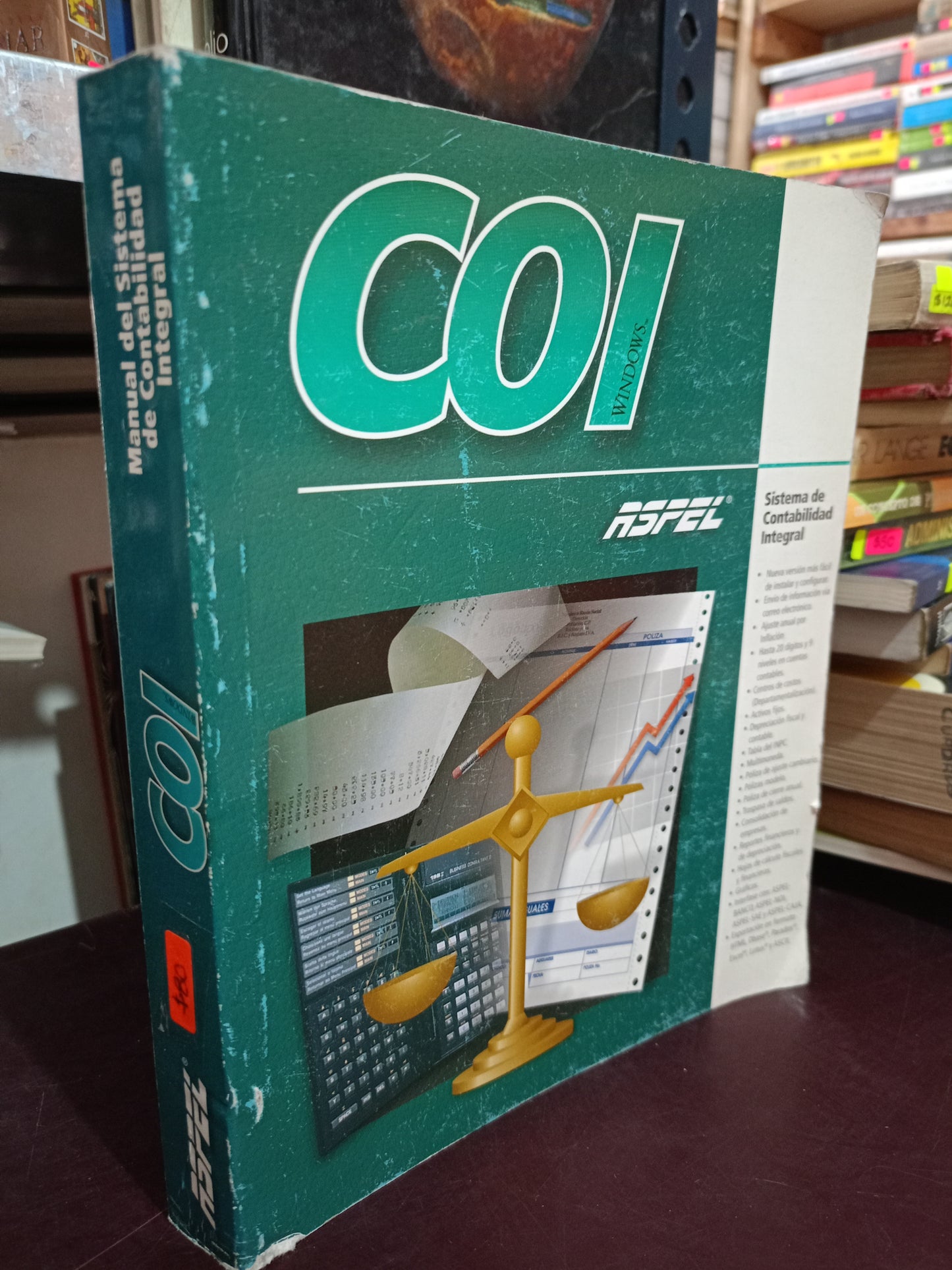 COL MANUAL DEL SISTEMA DE CONTABILIDAD INTEGRAL USADO  ADMIN LITERARIO 305