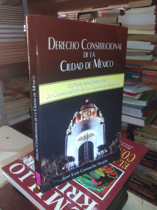 DERECHO CONSTITUCIONAL DE LA CIUDAD DE MÉXICO POR JOSÉ LUIS CAMACHO VARGAS USADO DERECHO LITERARIO 207