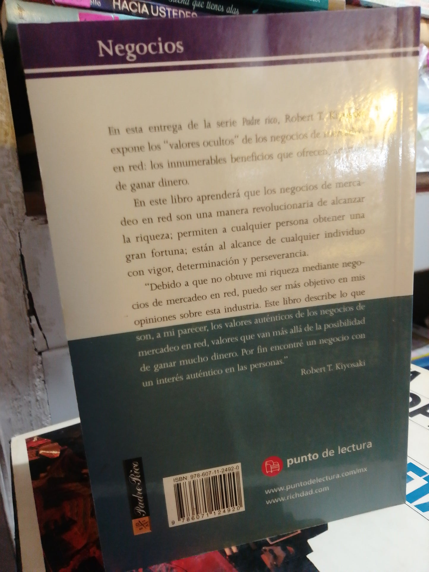 LA ESCUELA DE NEGOCIOS POR ROBERT T. KIYOSAKI USADO SUP.PERSONAL JUAREZ