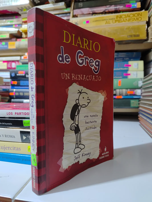 DIARIO DE GREG UN RENACUAJO 1 POR JEFF KINNEY USADO INFANTILES JUAREZ 507