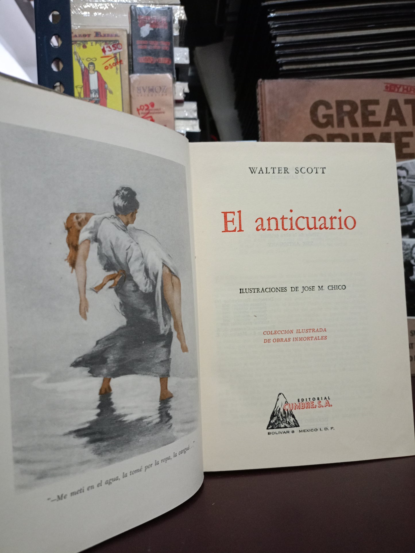 EL ANTICUARIO WALTER SCOTT USADO NOVELA LITERARIO 305