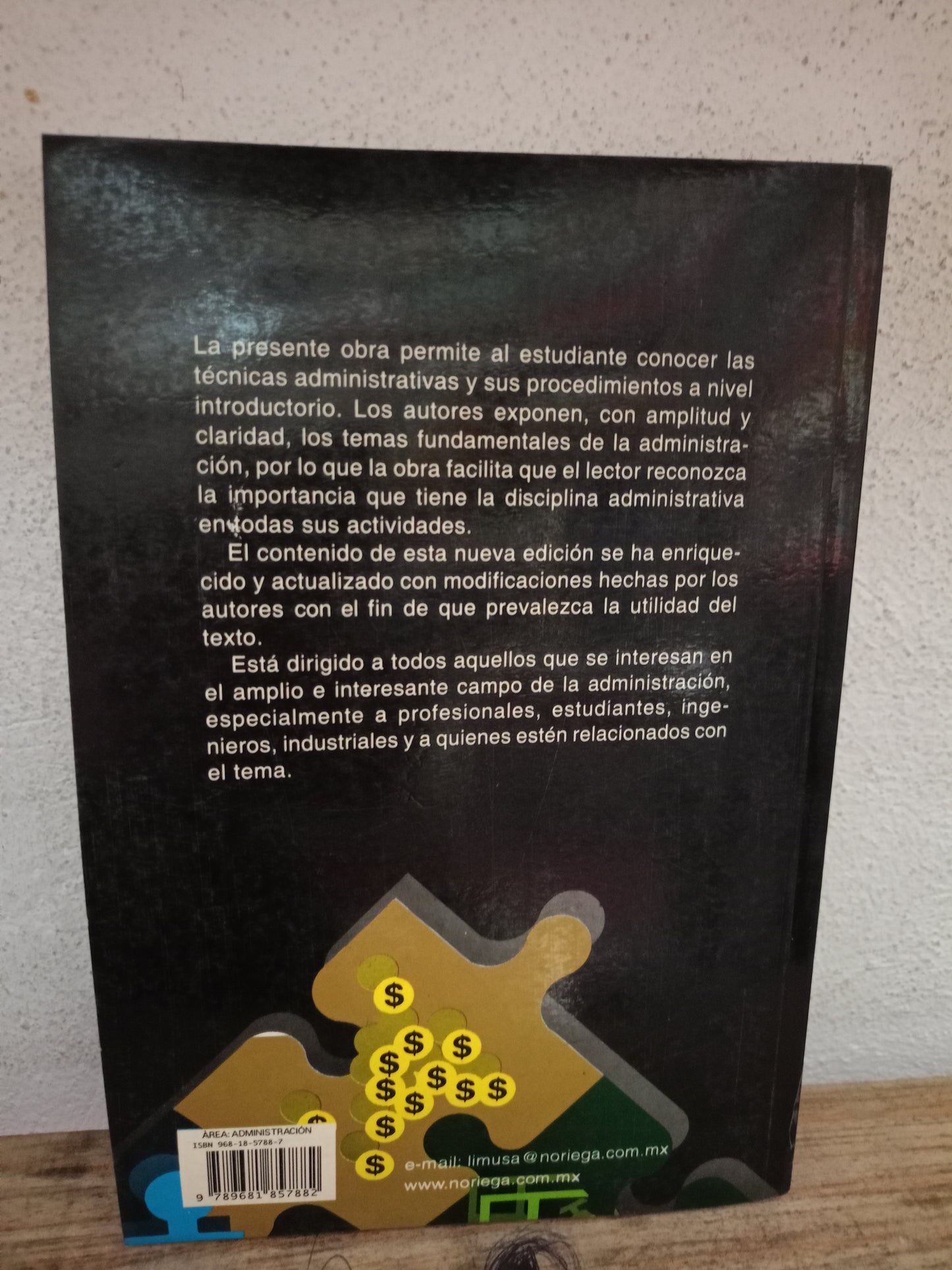 ADMINISTRACIÓN BÁSICA POR A. RODAS CARPIZO Y M. ARROYO DE RODAS USADO ADMINISTRACIÓN LITERARIO 305