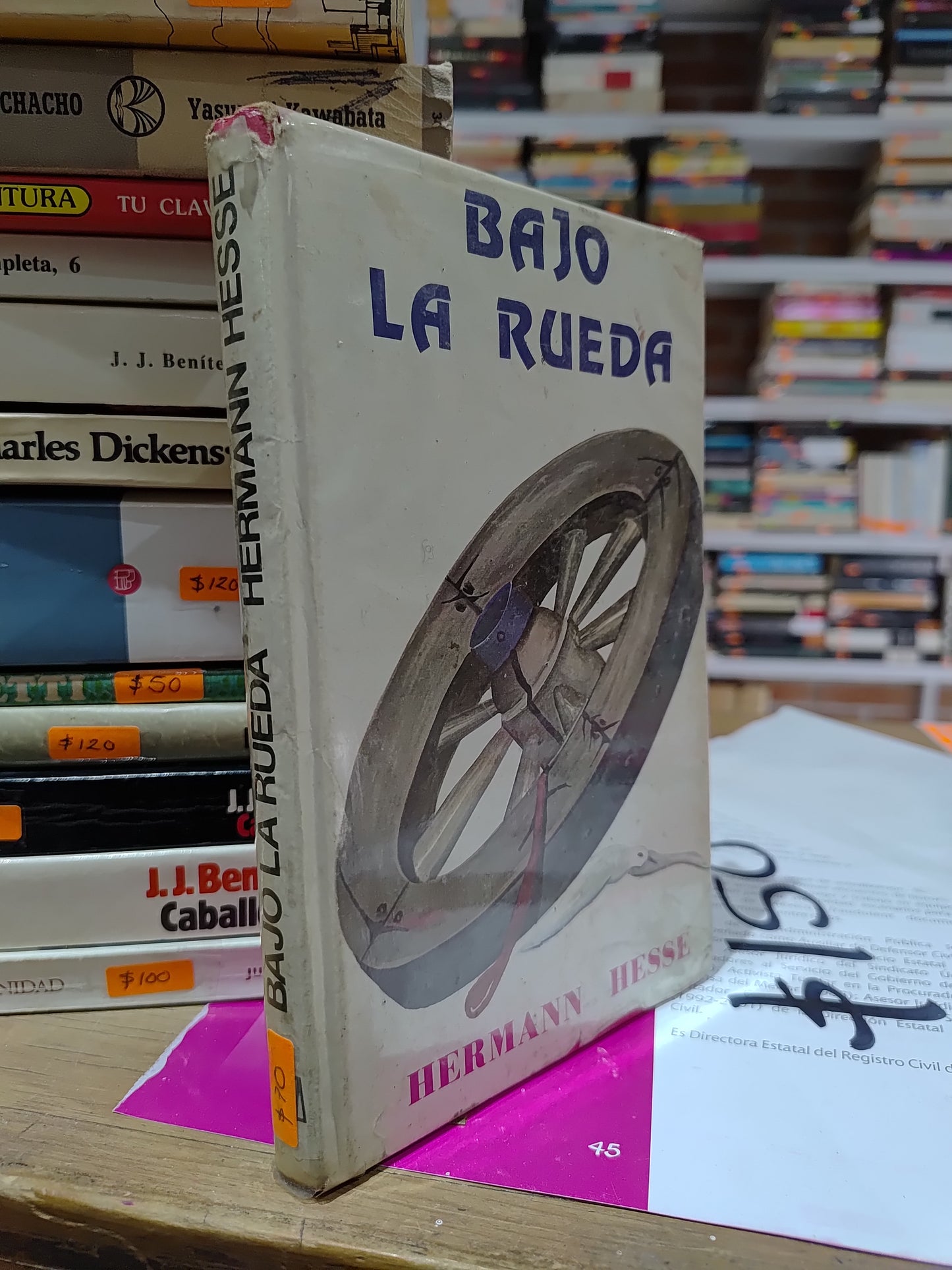 BAJO LA RUEDA POR HERMAN HESSE USADO NOVELAS JUAREZ 515