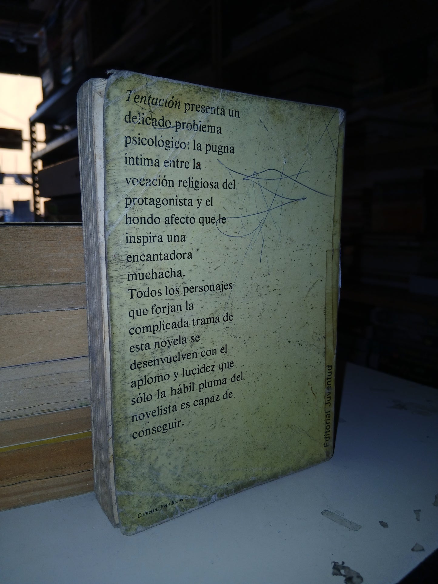 TENTACIÓN POR RAFAEL PÉREZ Y PÉREZ USADO NOVELA LITERARIO 207