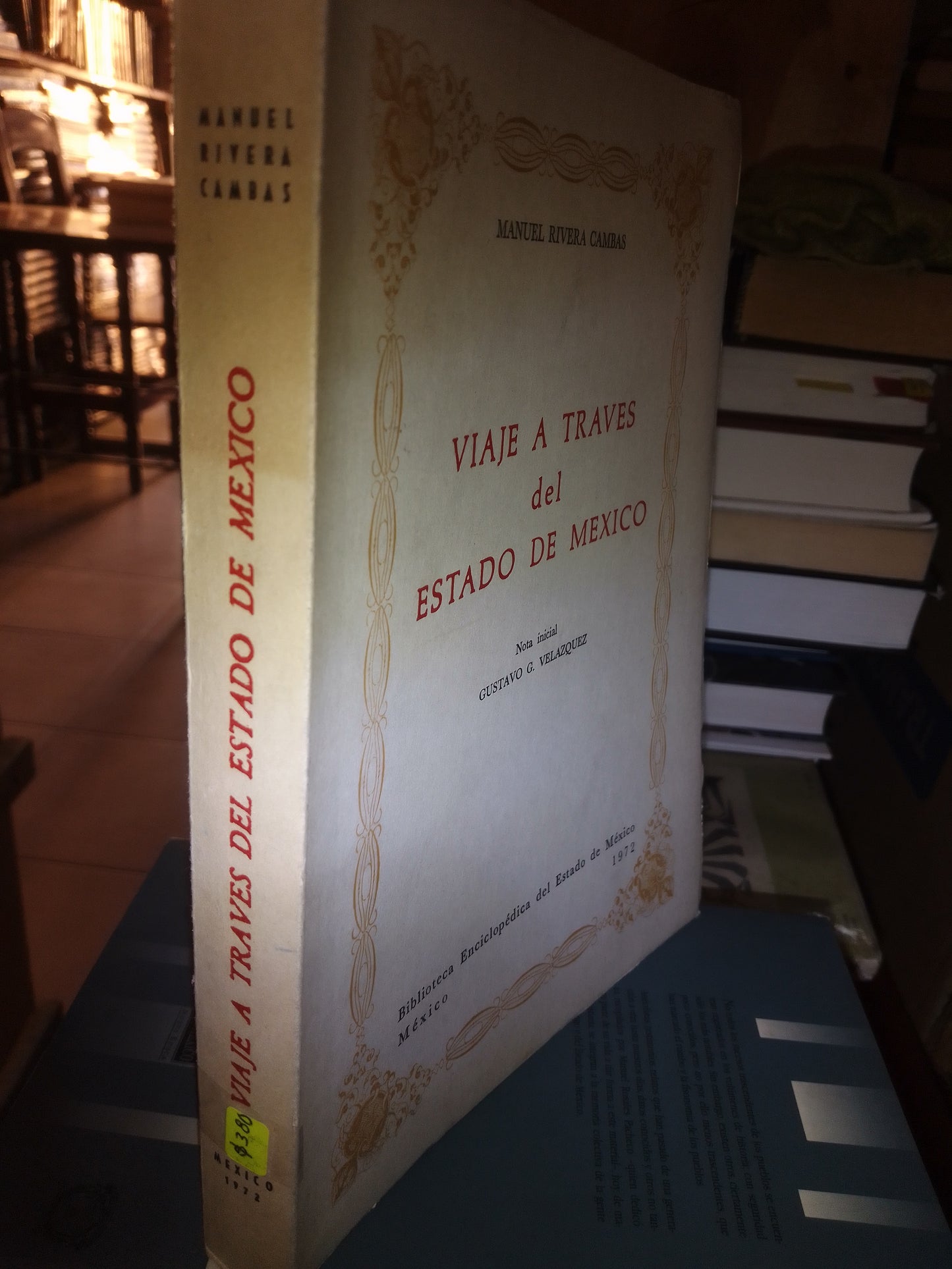 VIAJE A TRAVES DEL ESTADO DE MÉXICO POR MANUEL RIVERA CAMBAS USADO HISTORIA LITERARIO 207
