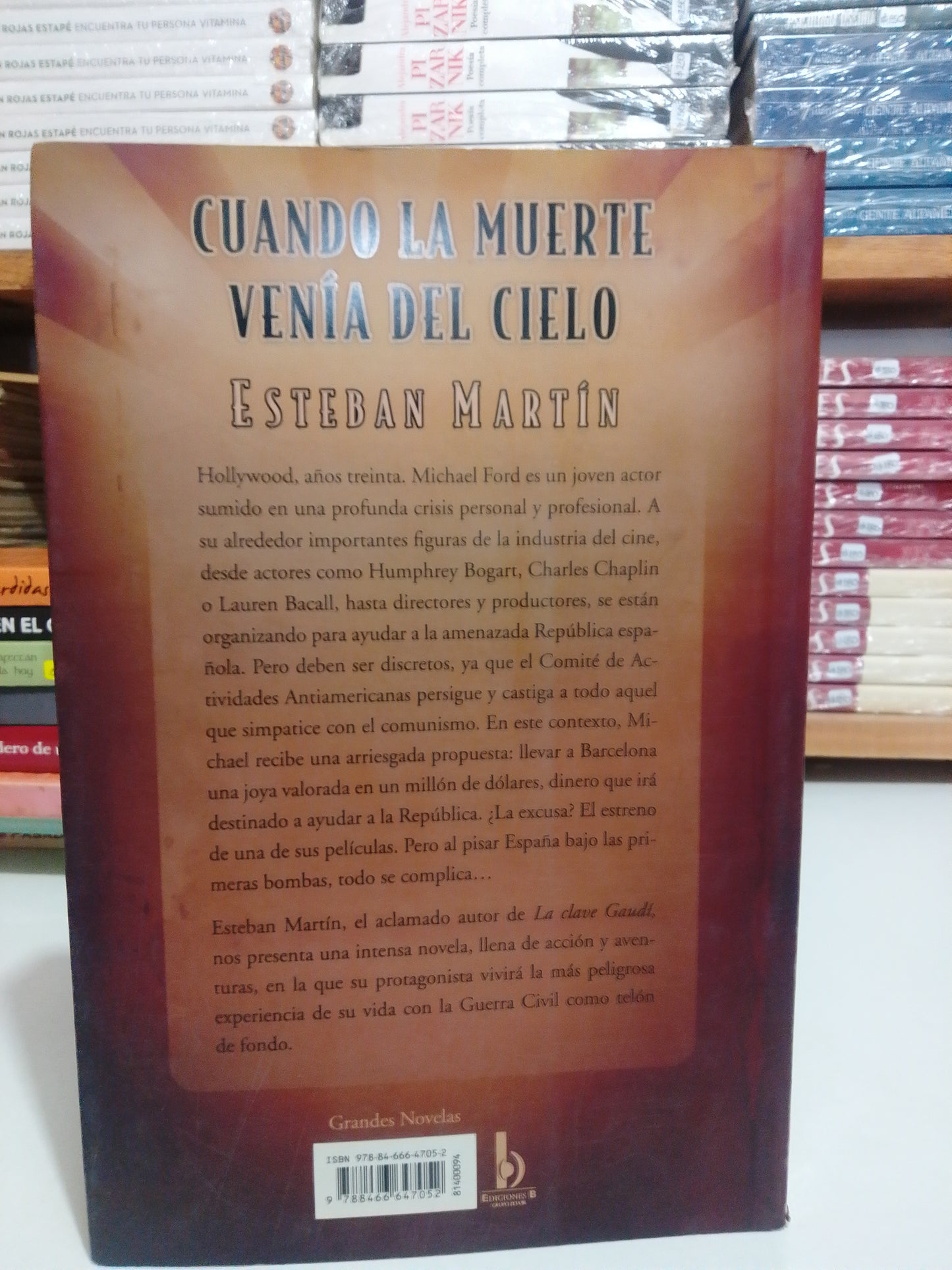 CUANDO LA MUERTE VENIA DEL CIELO POR ESTEBAN MARTIN USADO NOVELA JUAREZ