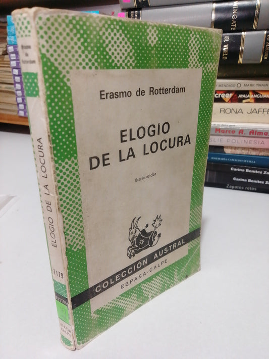 ELOGIO DE LA LOCURA POR ERASMO DE ROTTERDAM USADO NOVELAS JUAREZ