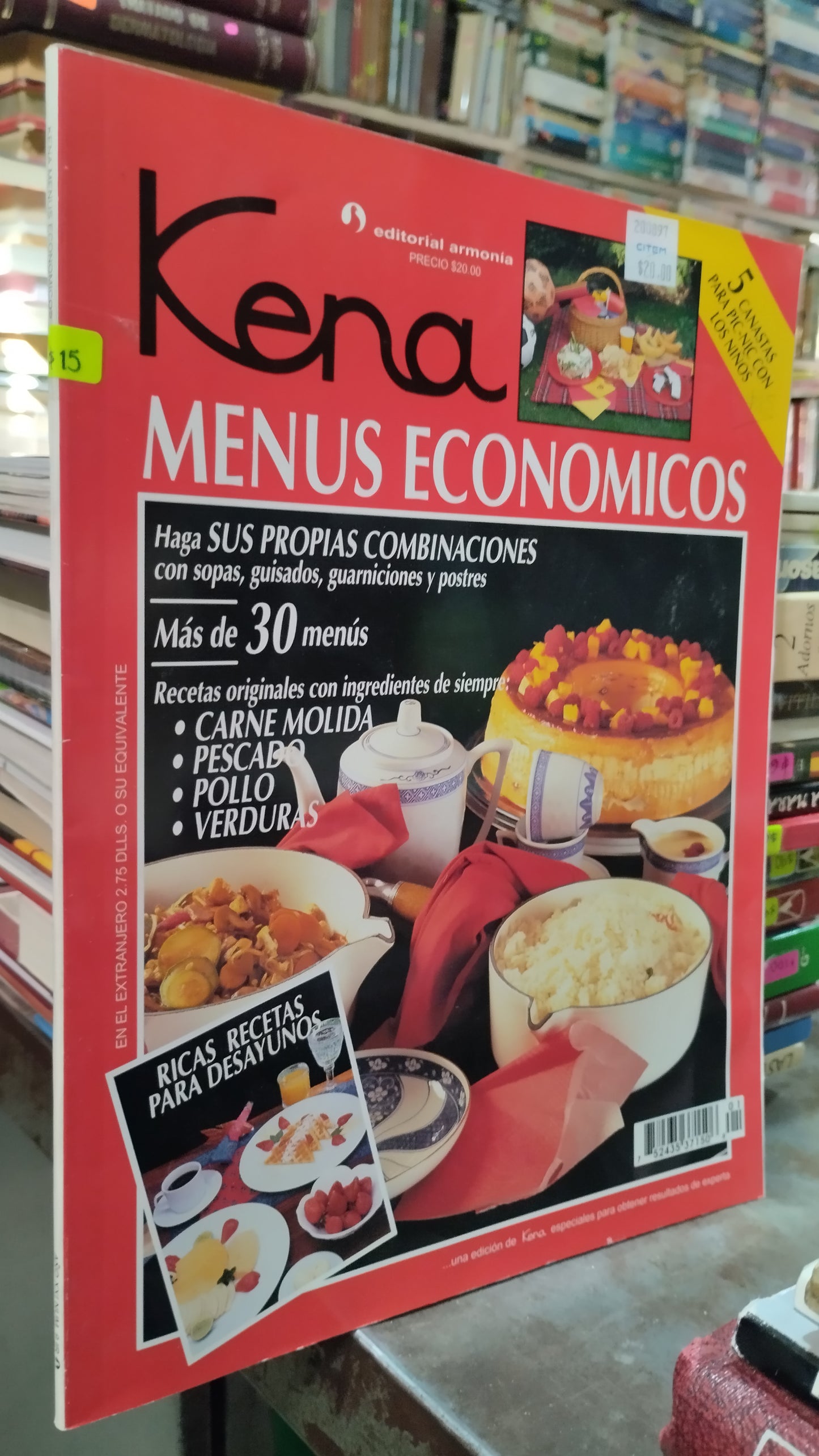 KENA MENUS ECONOMICOS LIBRO USADO COCINA ALDAMA