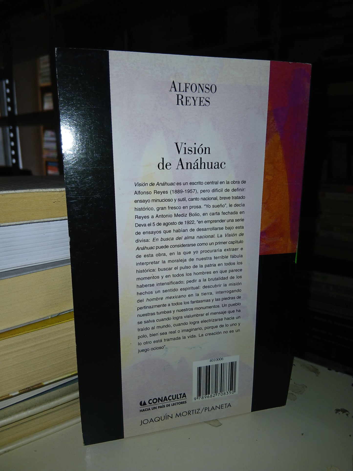 VISIÓN DE ANÁHUAC POR ALFONSO REYES USADO NOVELA LITERARIO 207