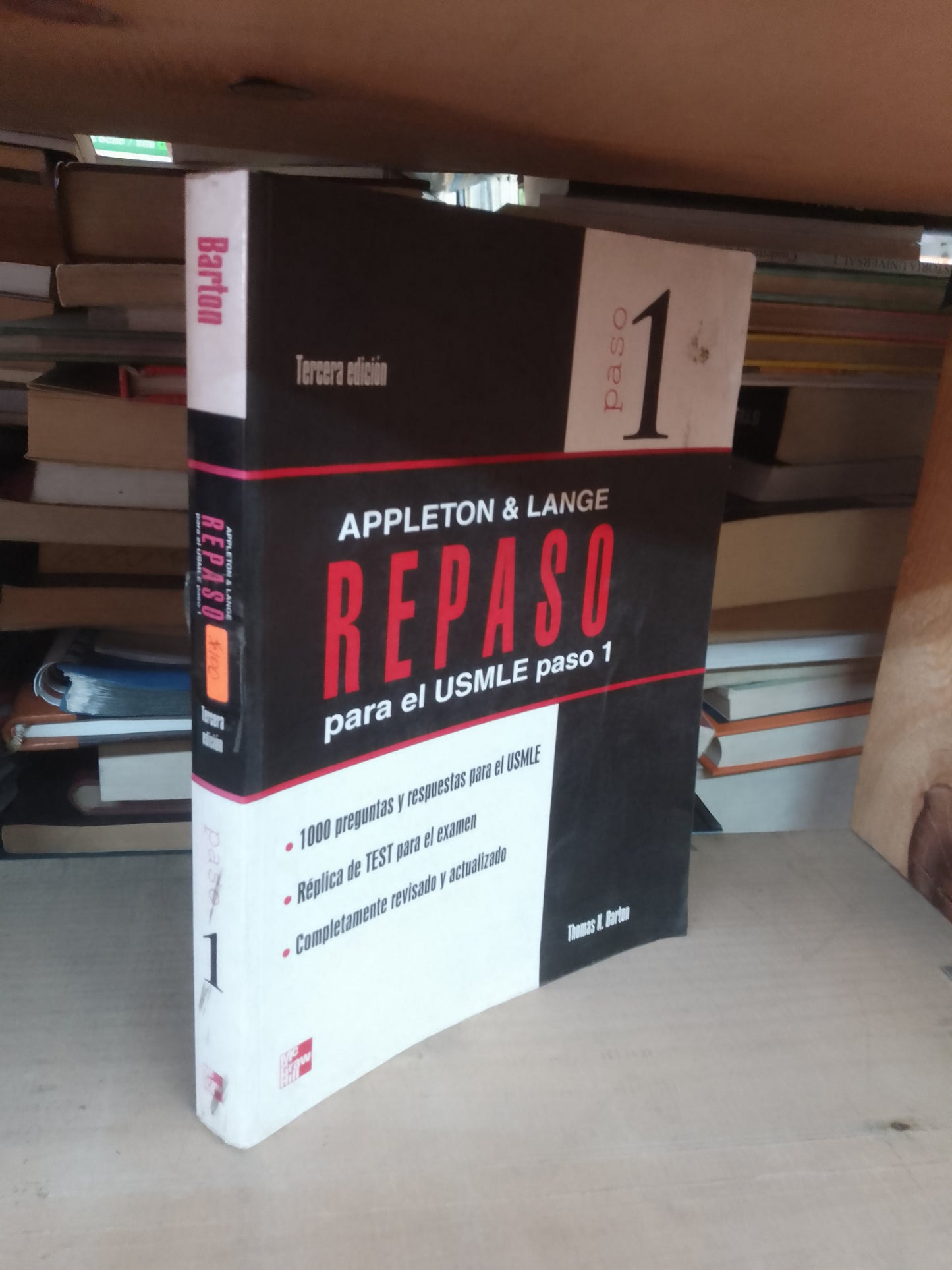 APPLETON & LANGE REPASO PARA EL USMLE PASO 1 POR THOMAS K. BARTON USADO MEDICINA LITERARIO 207