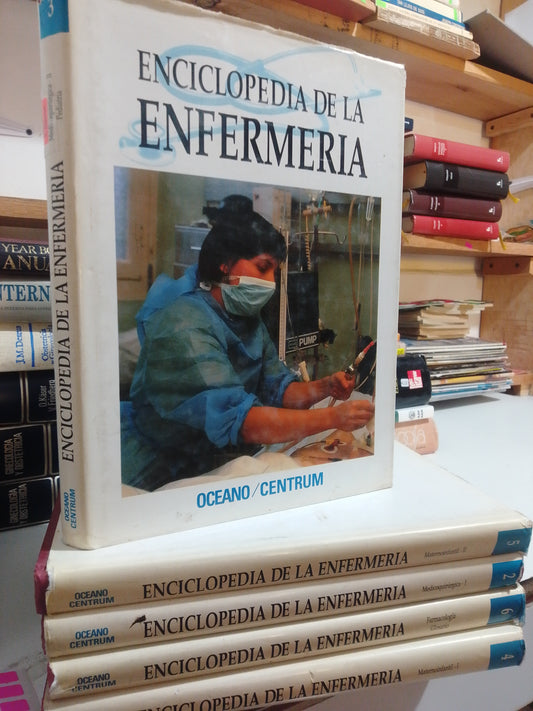 ENCICLOPEDIA DE LA ENFERMERIA 5 TOMOS USADO SALUD JUAREZ