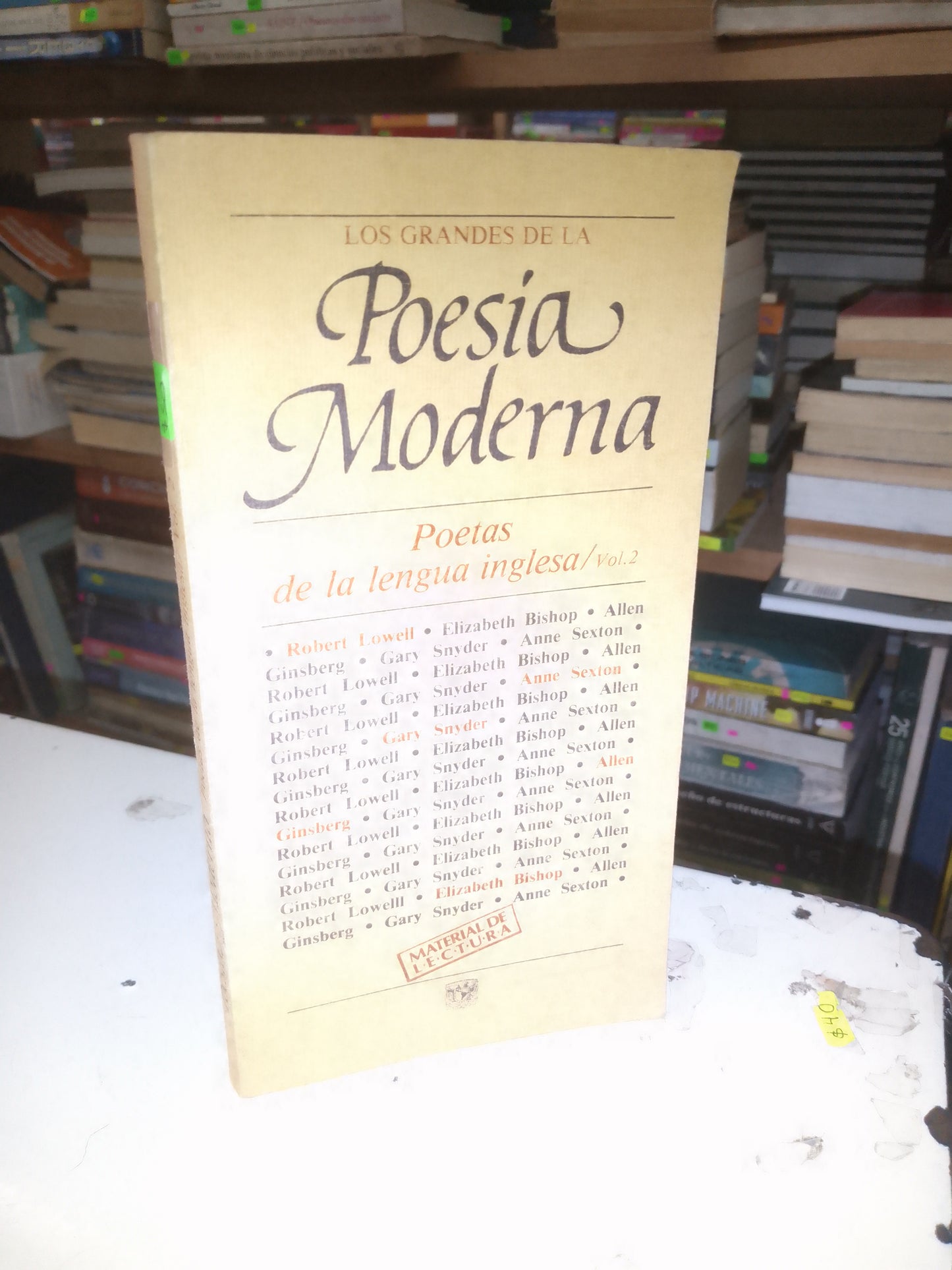 POESÍA MODERNA POETAS DE LA LENGUA INGLESA VOL 2 USADO POESÍA LITERARIO 207
