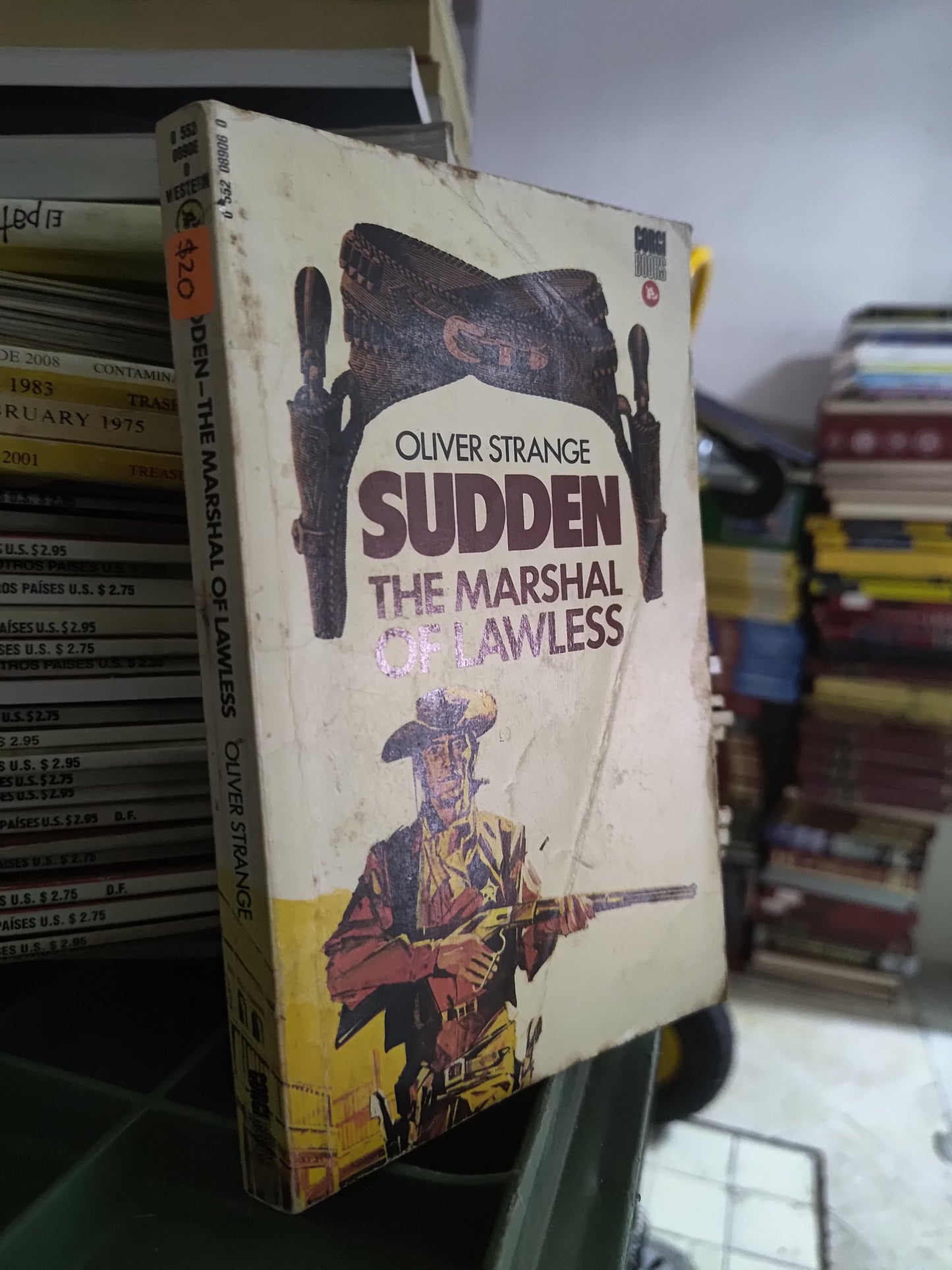 SUDEEN THE MARSHAL OF LAWLESS POR OLIVER STRANGE USADO IDIOMAS JUAREZ 515