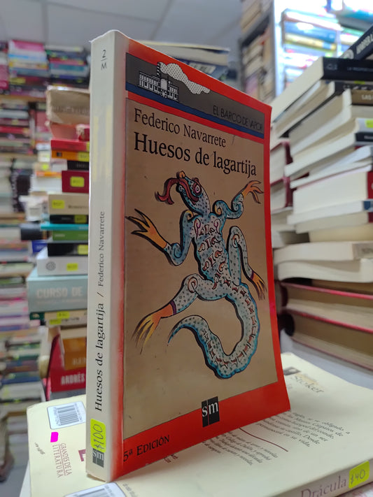 HUESOS DE LAGARTIJA POR FEDERICO NAVARRETE USADO NOVELAS JUAREZ 507