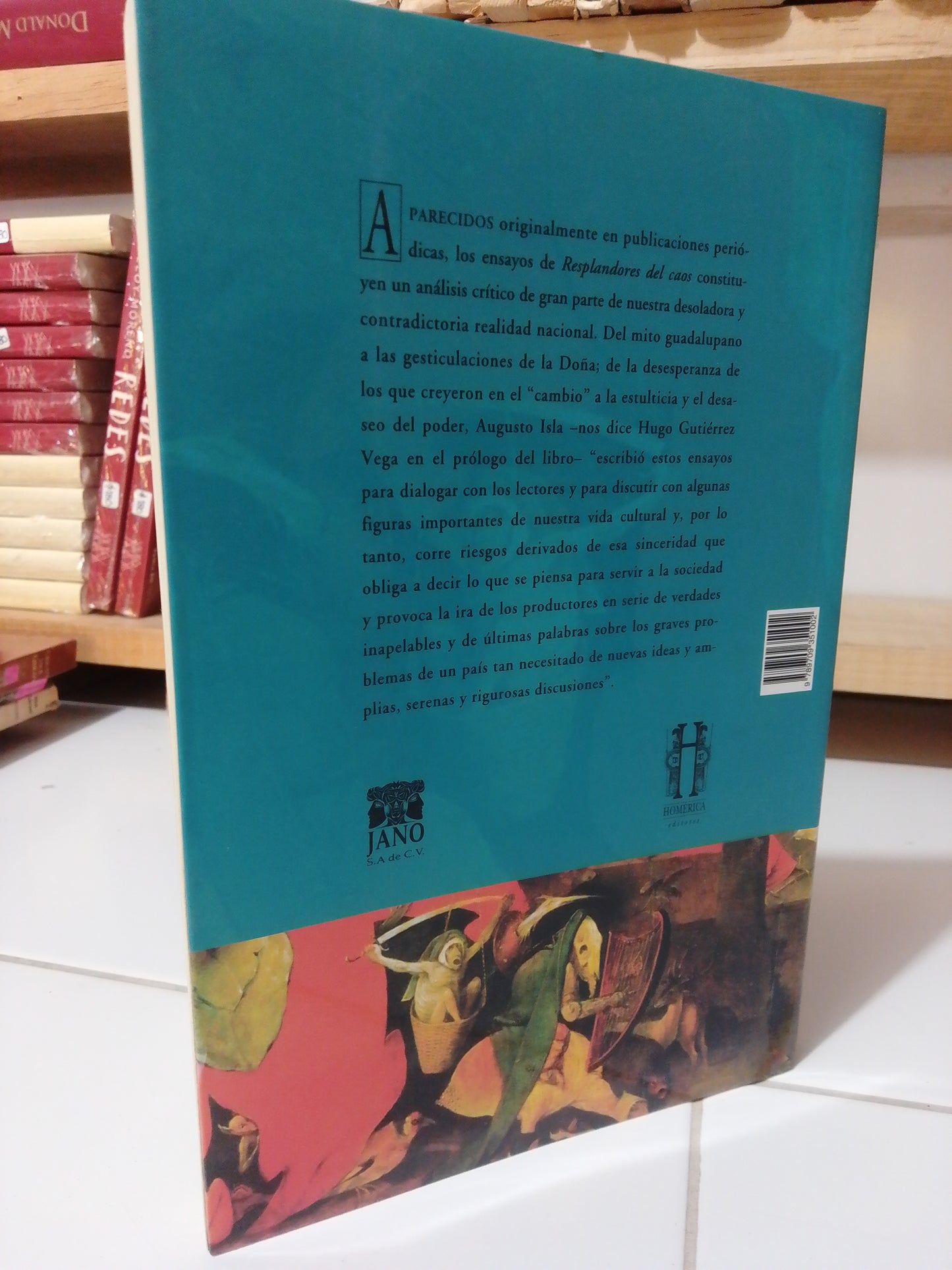 RESPLANDORES DEL CAOS POR AUGUSTO ISLA USADO NOVELA JUÁREZ