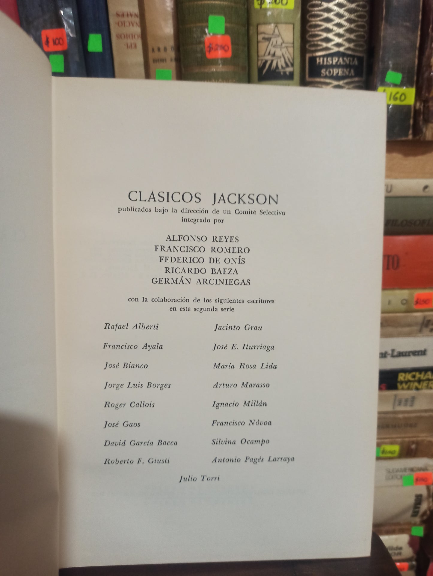 CLASICOS JACKSON VOL. XX V POR VARIOS AUTORES USADO NOVELAS ALDAMA