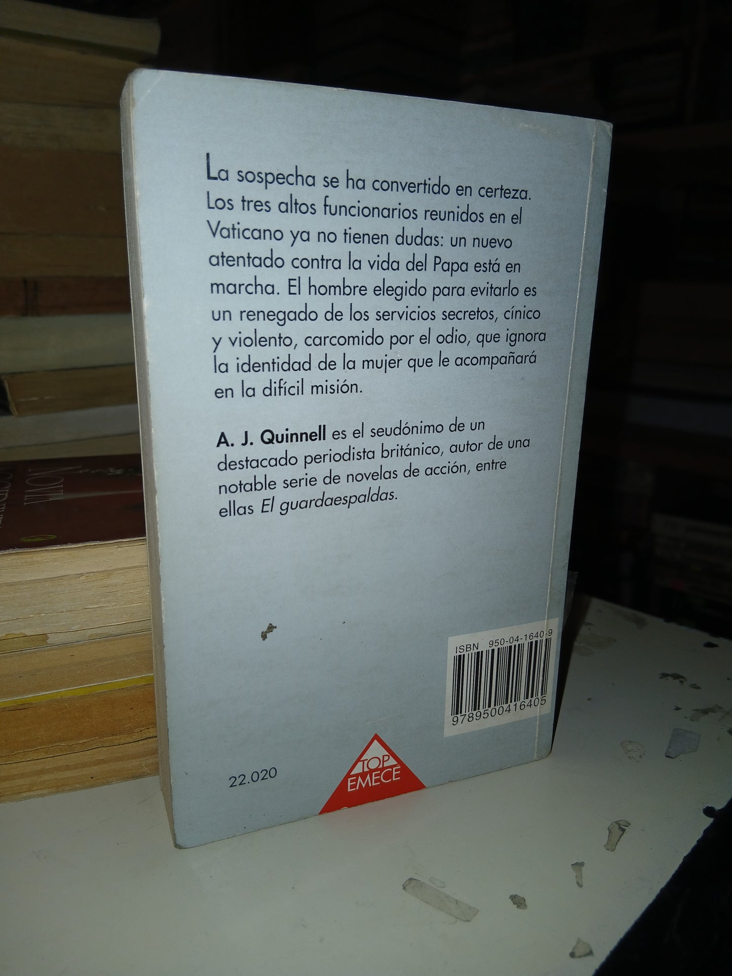 EN EL NOMBRE DEL PADRE POR A.J. QUINNELL USADO NOVELA LITERARIO 207