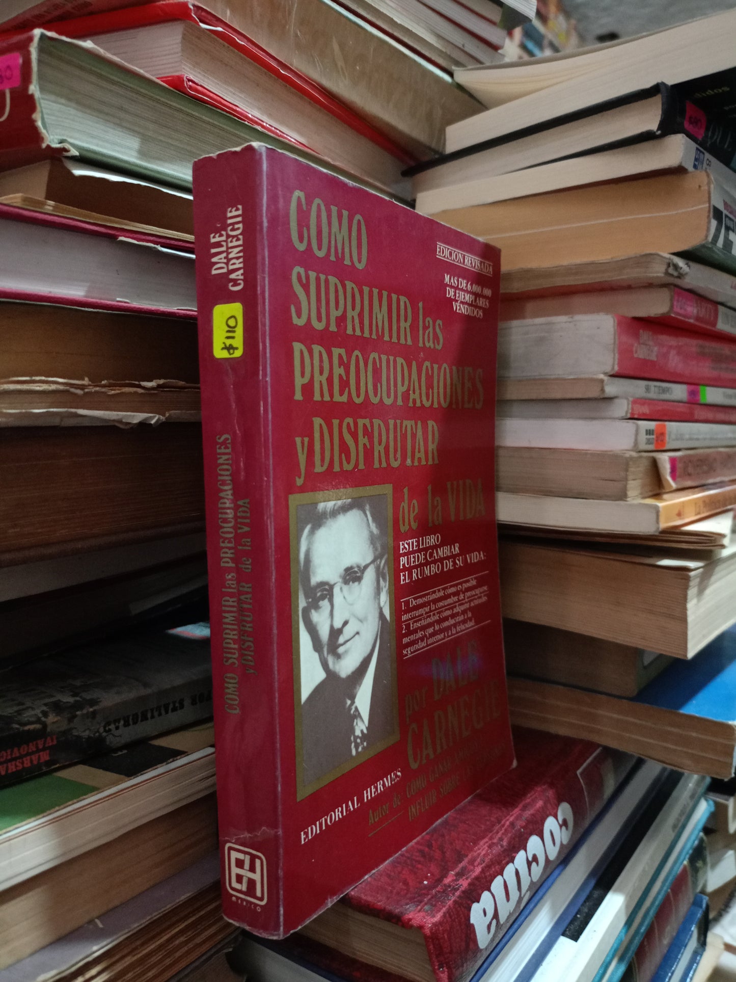 COMO SUPRIMIR LAS PREOCUPACIONES Y DISFRUTAR DE LA VIDA POR DALE CARNEGIE USADO SUPERACIÓN PERSONAL ALDAMA