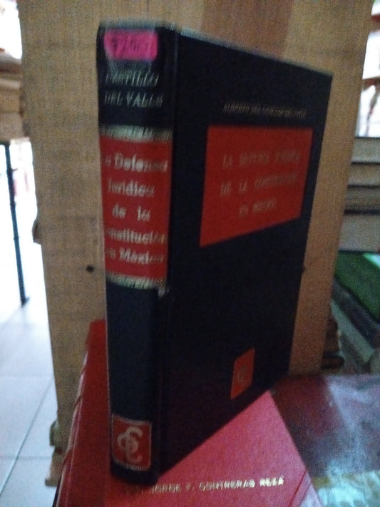 LA DEFENSA JURIDICA DE LA CONSTITUCION EN MEXICO POR ALBERTO DEL CASTILLO DEL VALLE USADO DERECHO LITERARIO 207