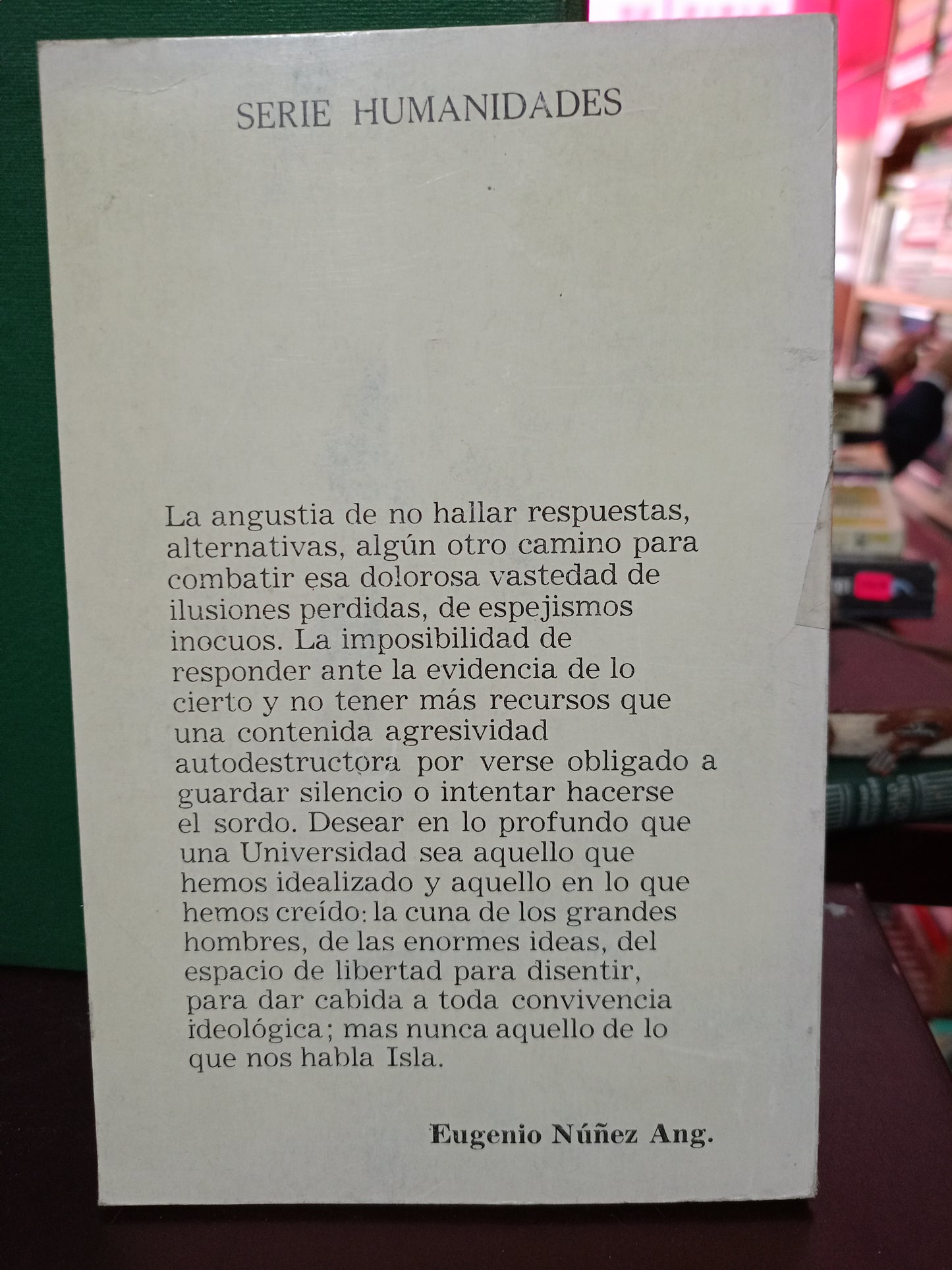 EL PARANINFO EN RUINAS AUGUSTO ISLA USADO NOVELA LITERARIO 305