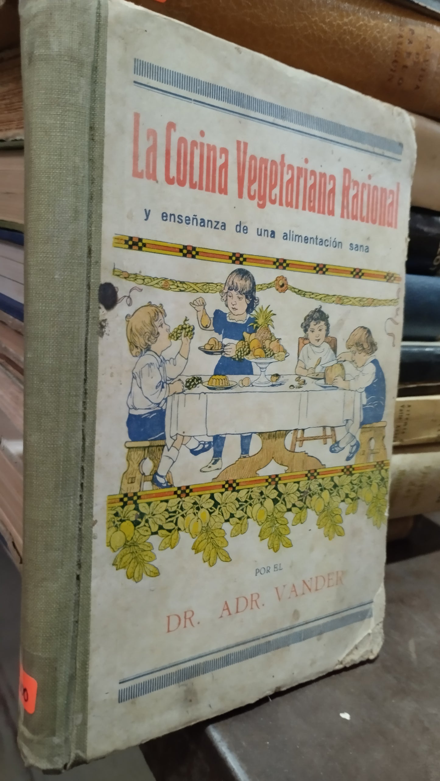 LA COCINA VEGETARIANA RACIONAL Y ENSEÑANZA DE UNA ALIMENTACIÓN SANA POR ADR VANDER LIBRO USADO ANTIGUO ALDAMA