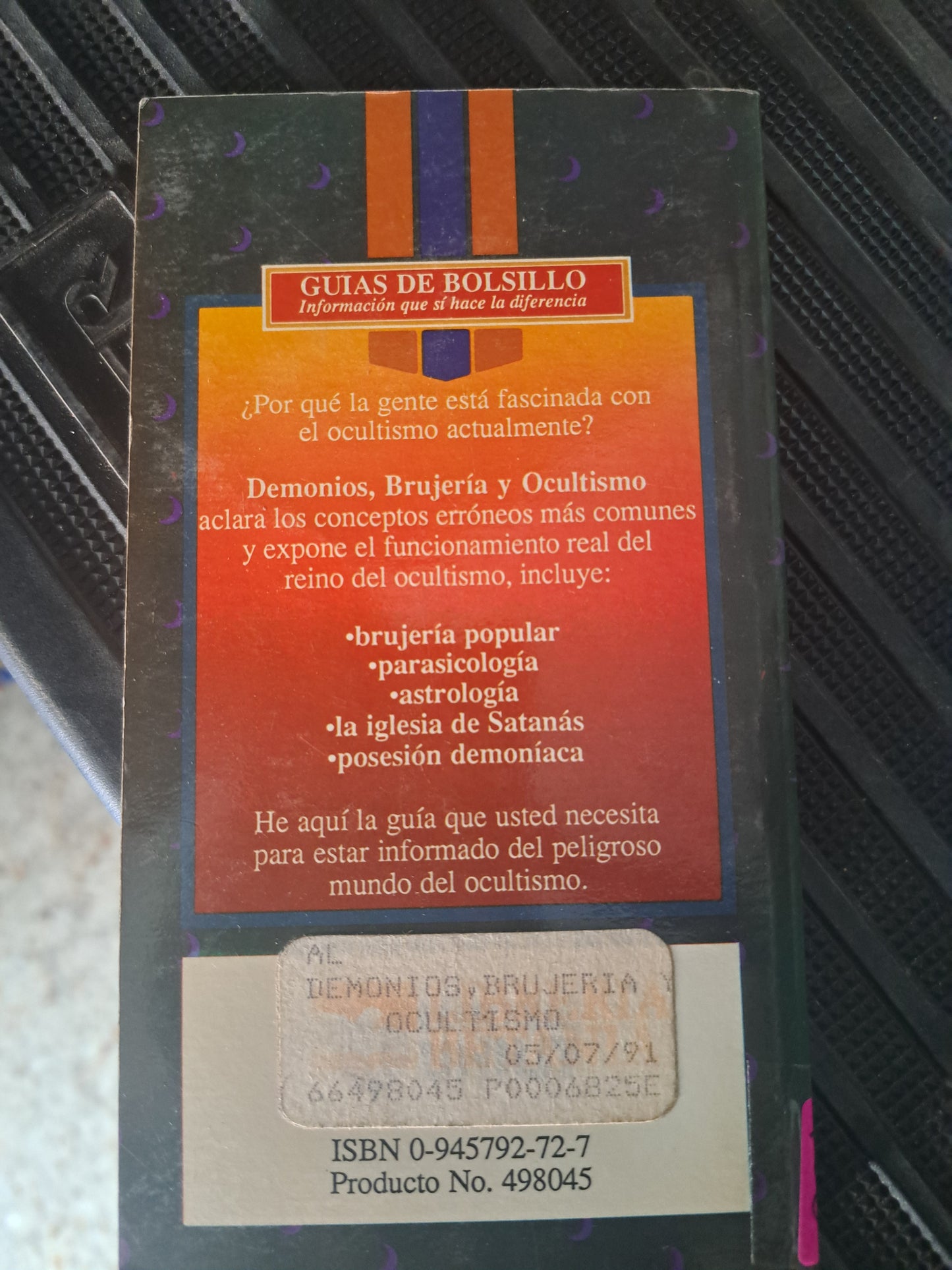 DEMONIOS,BRUJERIA, Y OCULTISMO POR JOSH MCDOWELL Y DON STEWART USADO ESOTERISMO ALDAMA