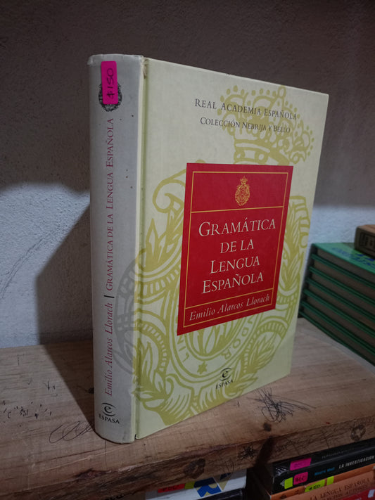 GRAMÁTICA DE LA LENGUA ESPAÑOLA POR EMILIO ALARCOS LLORACH USADO EDUCACIÓN LITERARIO 305