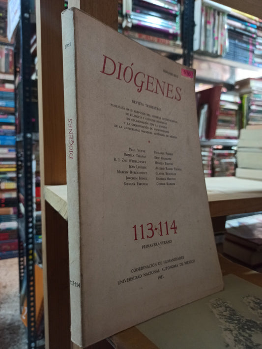 DIOGENES REVISTA TRIMESTRAL POR VARIOS AUTORES USADO SOCIOLOGIA ALDAMA