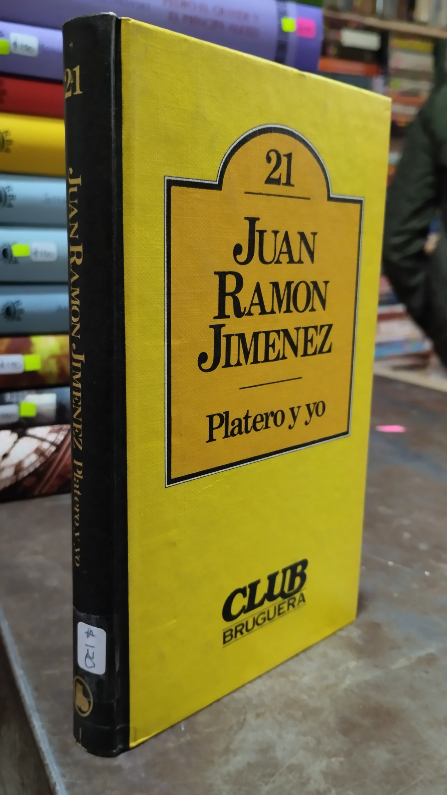 PLATERO Y YO POR JUAN RAMON JIMENEZ LIBRO USADO NOVELAS ALDAMA