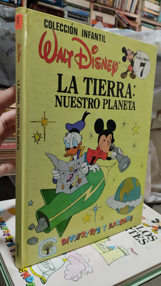 LA TIERRA NUESTRO PLANETA POR EDITORIAL GROLIER LIBRO USADO INFANTIL ALDAMA