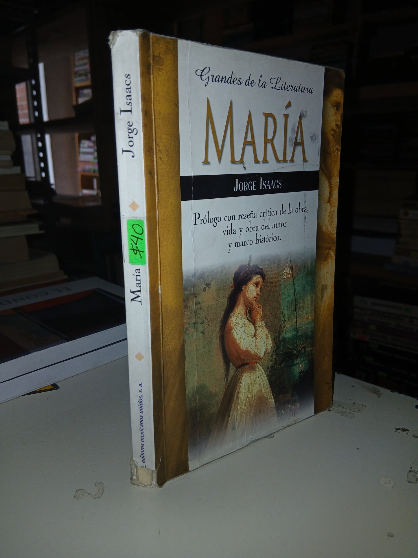 MARÍA POR JORGE ISAACS USADO NOVELA LITERARIO 207