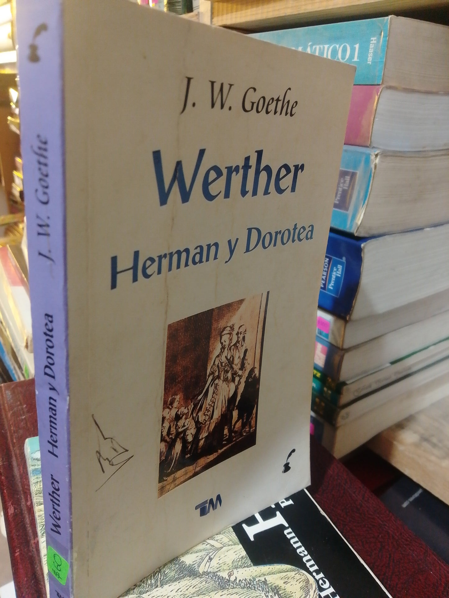 WERTHER HERMAN Y DOROTEA POR J.W.GOETHE USADO NOVELA JUAREZ