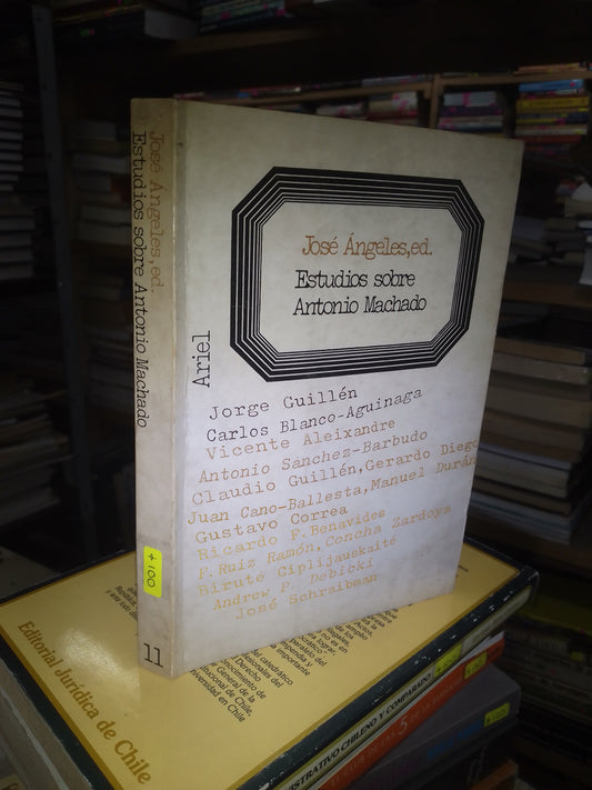 ESTUDIOS SOBRE ANTONIO MACHADO JOSÉ ÁNGELES USADO POESÍA LITERARIO 207